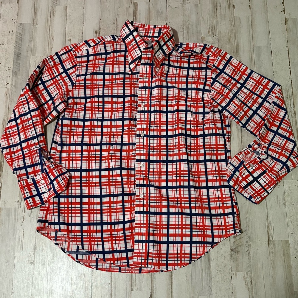 Vintage Montgomery Ward Plaid Shirt Large